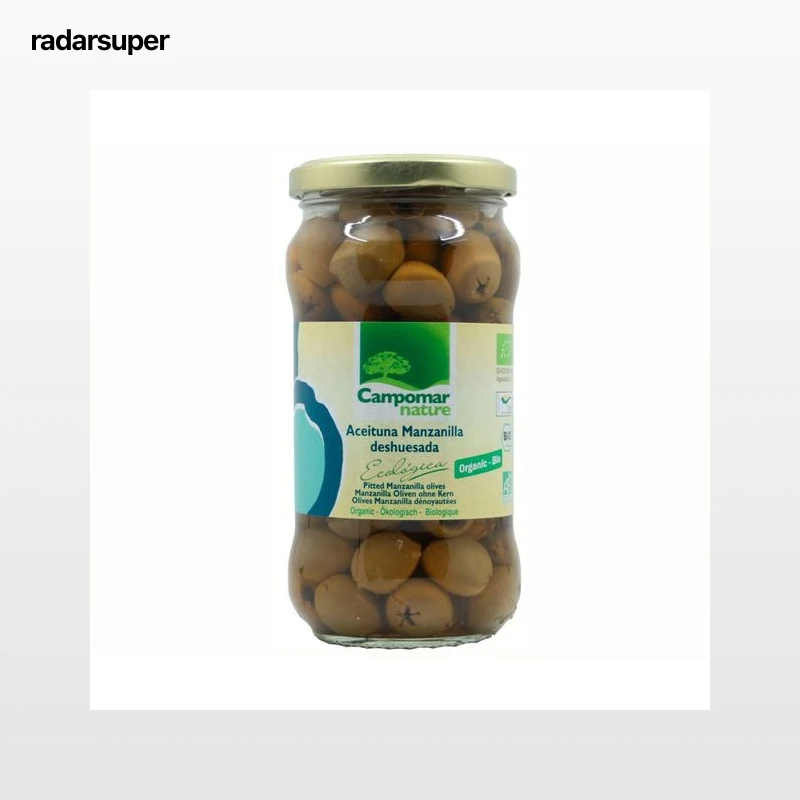 CAMPOMAR NATURE Aceituna ecológica Manzanilla S/ Hueso 170 g.