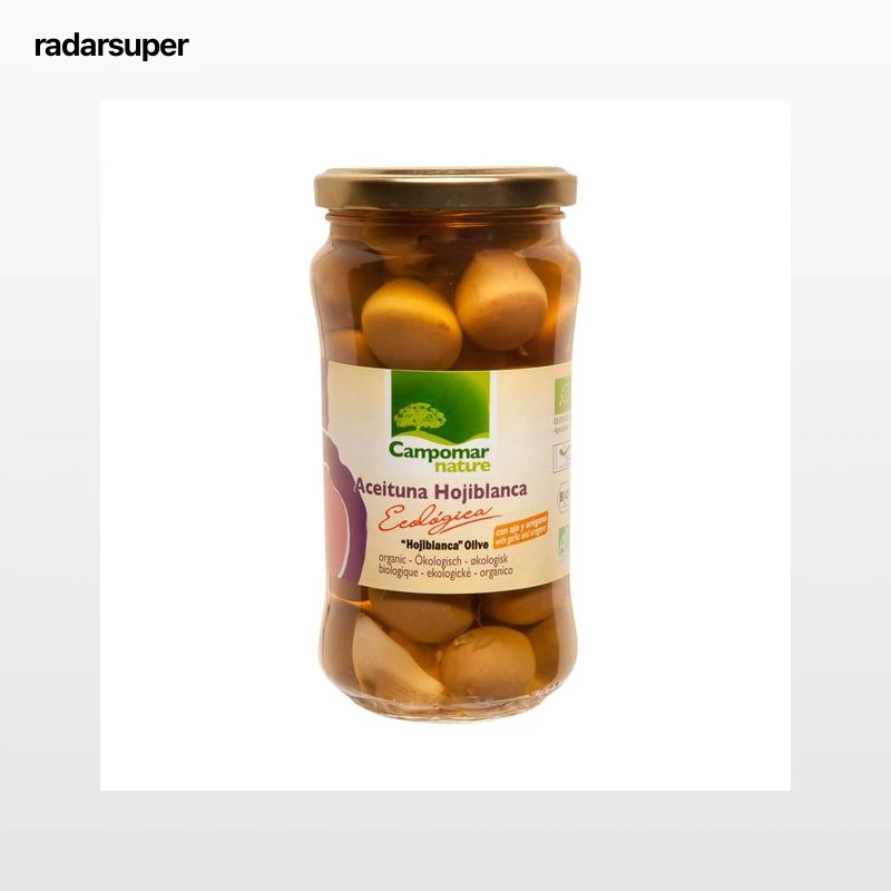 CAMPOMAR NATURE Aceituna hojiblanca de cultivo ecológico 200 g.