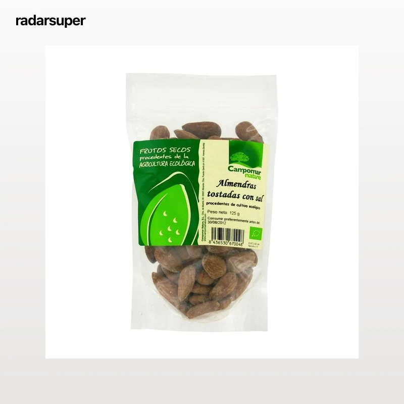 CAMPOMAR NATURE Almendras Tostadas con sal ecológicas 125 g.