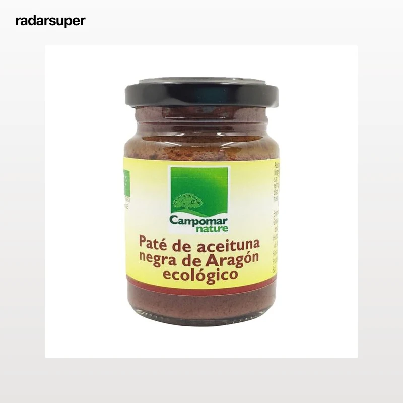 CAMPOMAR NATURE Paté de aceituna negra de Aragón ecológico 100 g.