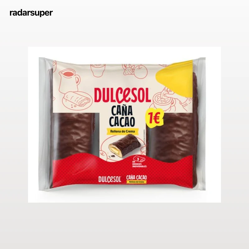 Caña Baño Cacaco Dulcesol 3ud 153g