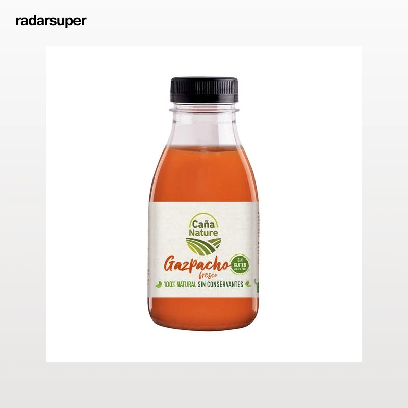 CAÑA NATURE Gazpacho fresco tradicional andaluz, 100% natural, elaborado sin gluen y sin conservantes CAÑA NATURE 33 cl.