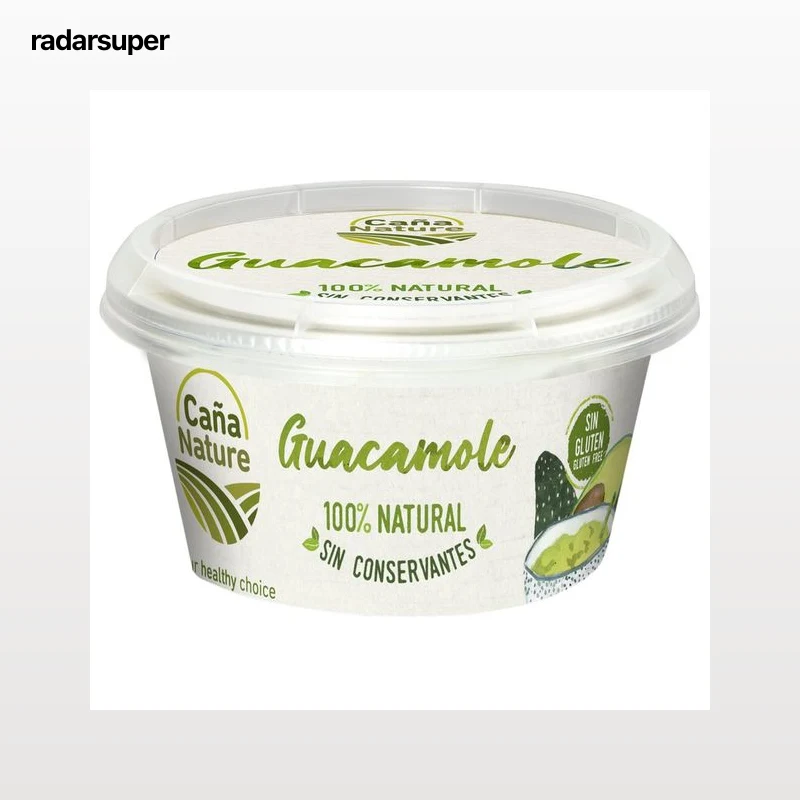 CAÑA NATURE Guacamole tradicional 100% natural, sin conservantes ni gluten CAÑA NATURE 200 g.