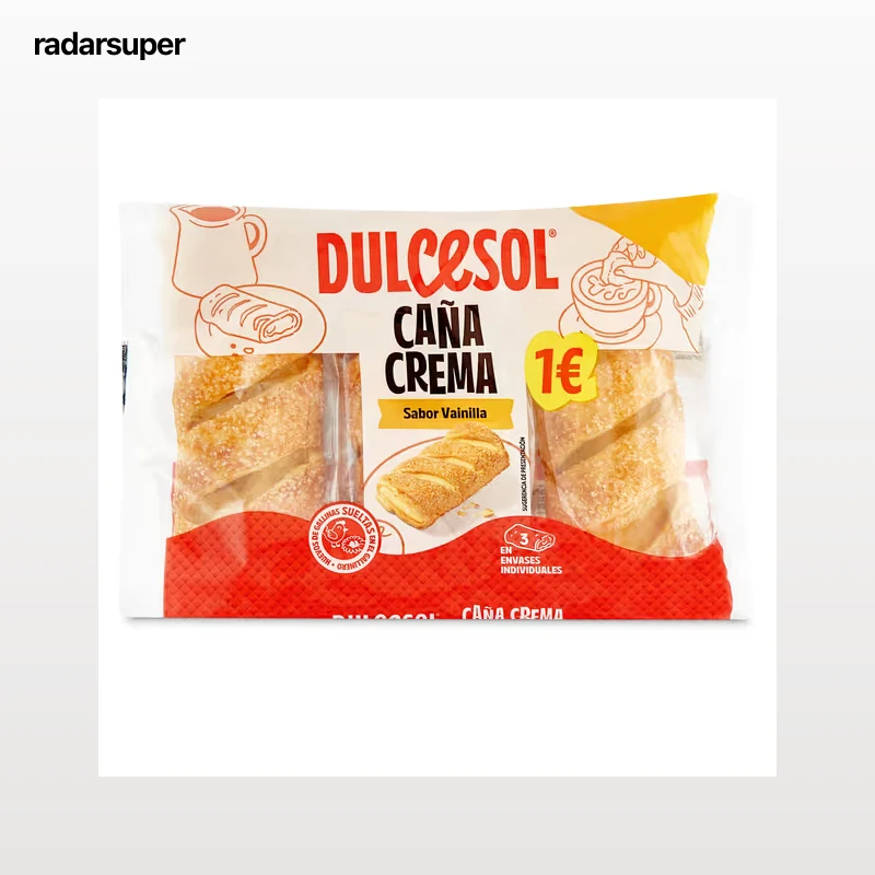 Cañas rellenas de crema Dulcesol 150 g