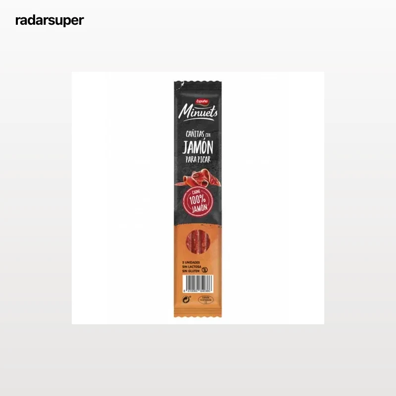 Cañitas con Jamón Minuets Espuña sin gluten y sin lactosa 40 g