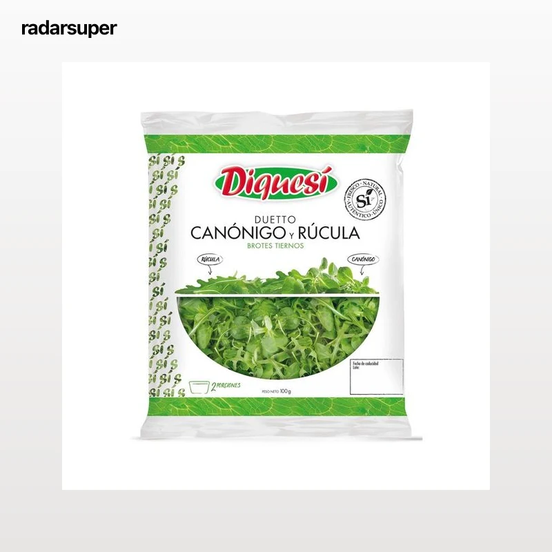 Canónigo y rúcula DIQUESÍ Bolsa 100 g.