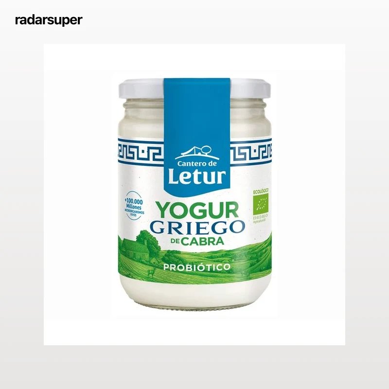 CANTERO DE LETUR Yogur griego natural ecológico de cabra 420 g.
