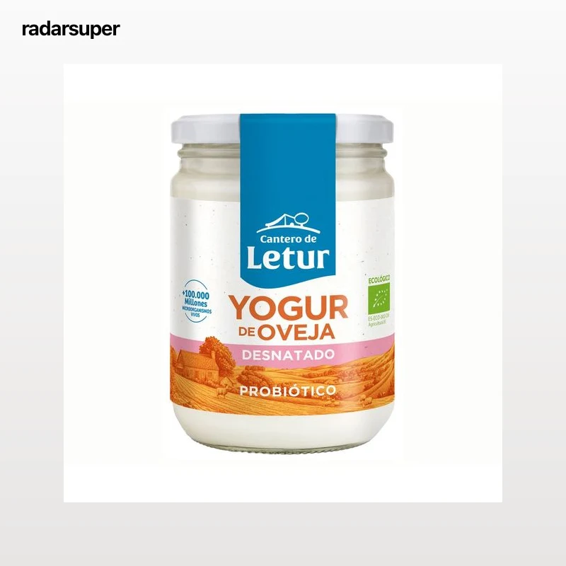 CANTERO DE LETUR Yogur de oveja natural ecológico desnatado ecológico 420 g.