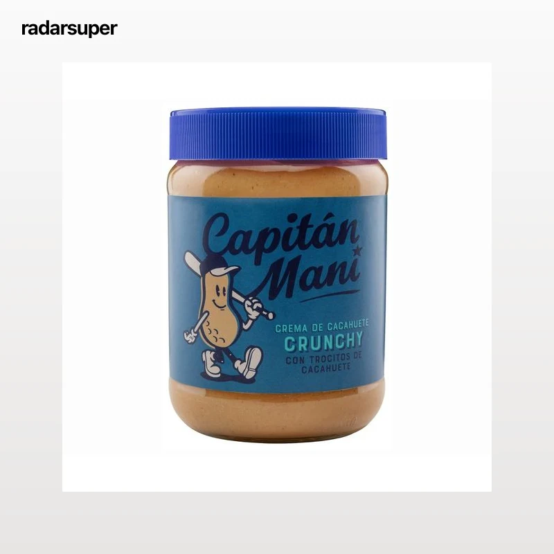 CAPITÁN MANI Crema de cacahuete crujiente 500 g.