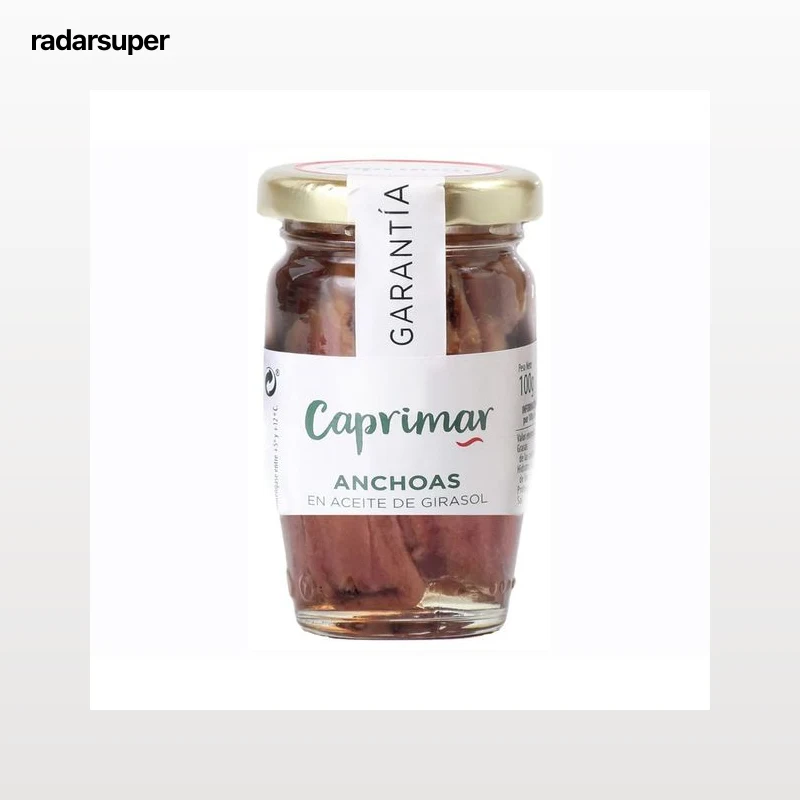 CAPRIMAR Anchoas en aceite de girasol 38 g.