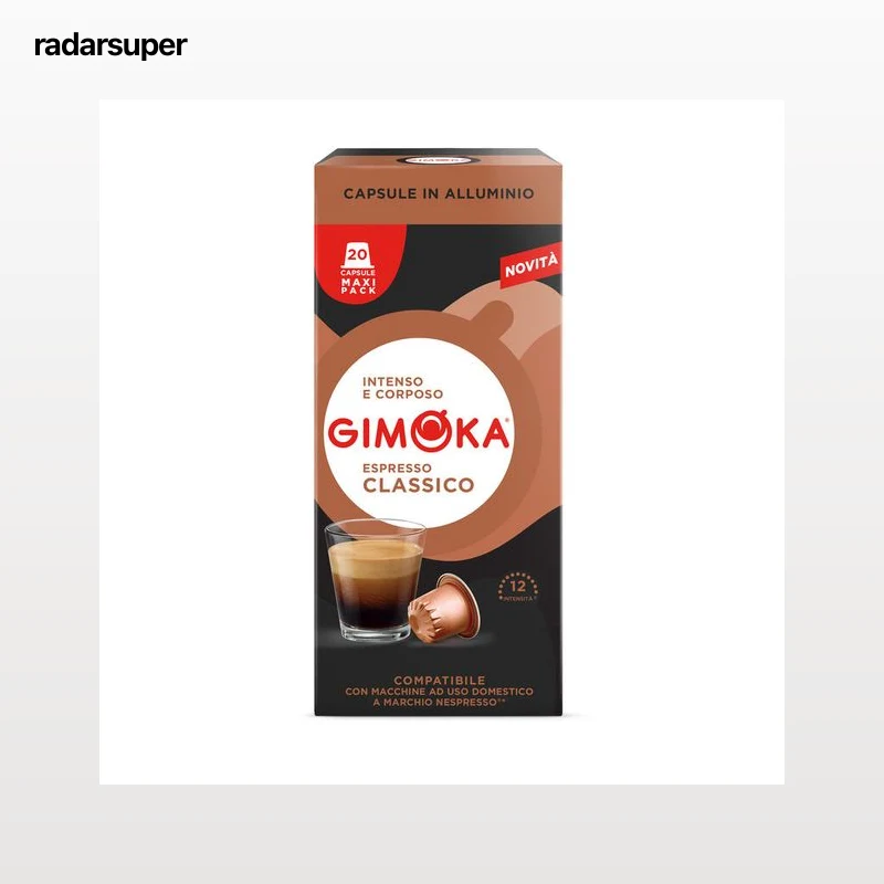 Cápsulas de café classico intensidad 12 Gimoka 20 cápsulas