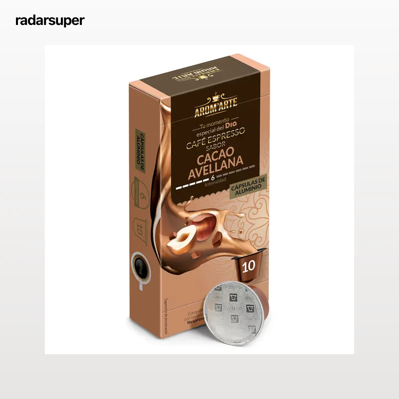 Cápsulas de café cocoa & hazelnut Dia Arom'arte 10 unidades