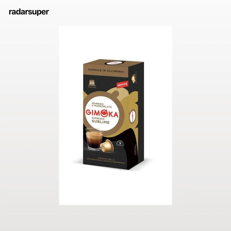 Cápsulas de café compatible con Nespresso espresso sublime Gimoka 20 cápsulas