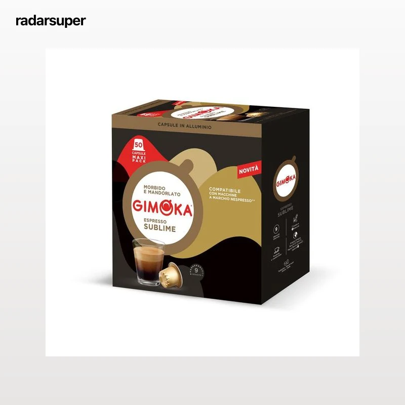 Cápsulas de café compatible con Nespresso espresso sublime Gimoka 50 cápsulas