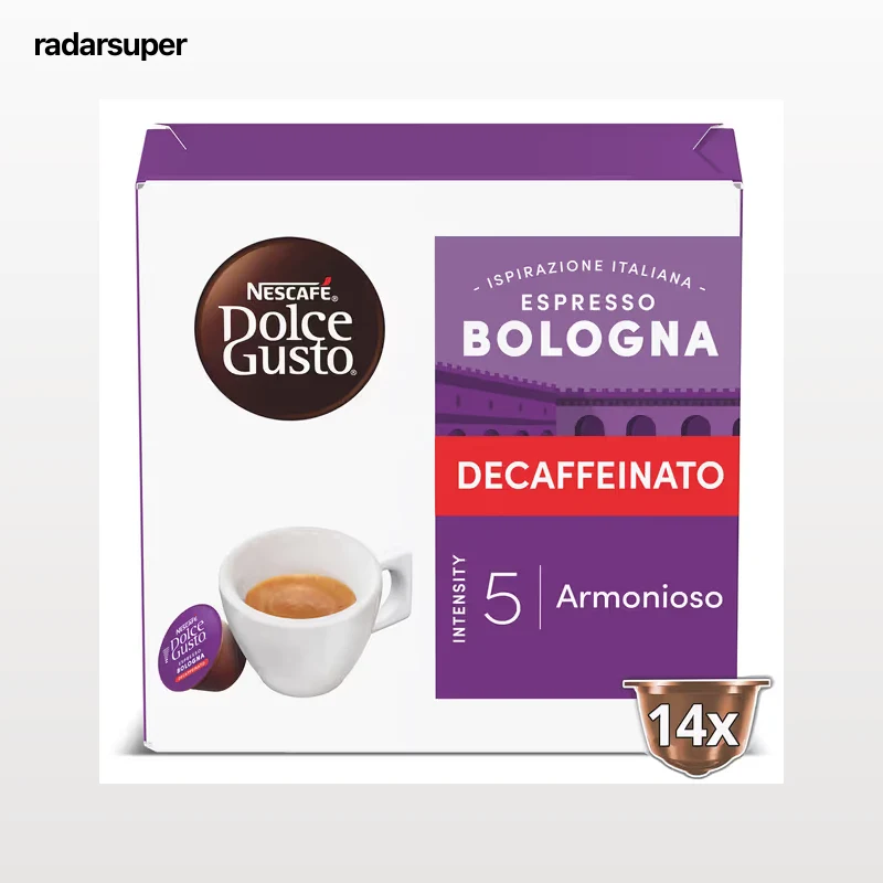 Cápsulas de café descafeinado Bologna Dolce Gusto 14 unidades