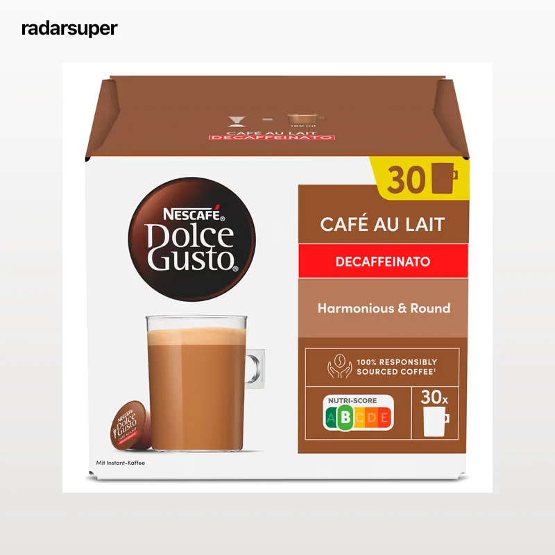 Cápsulas de café descafeinado Dolce Gusto 30 unidades