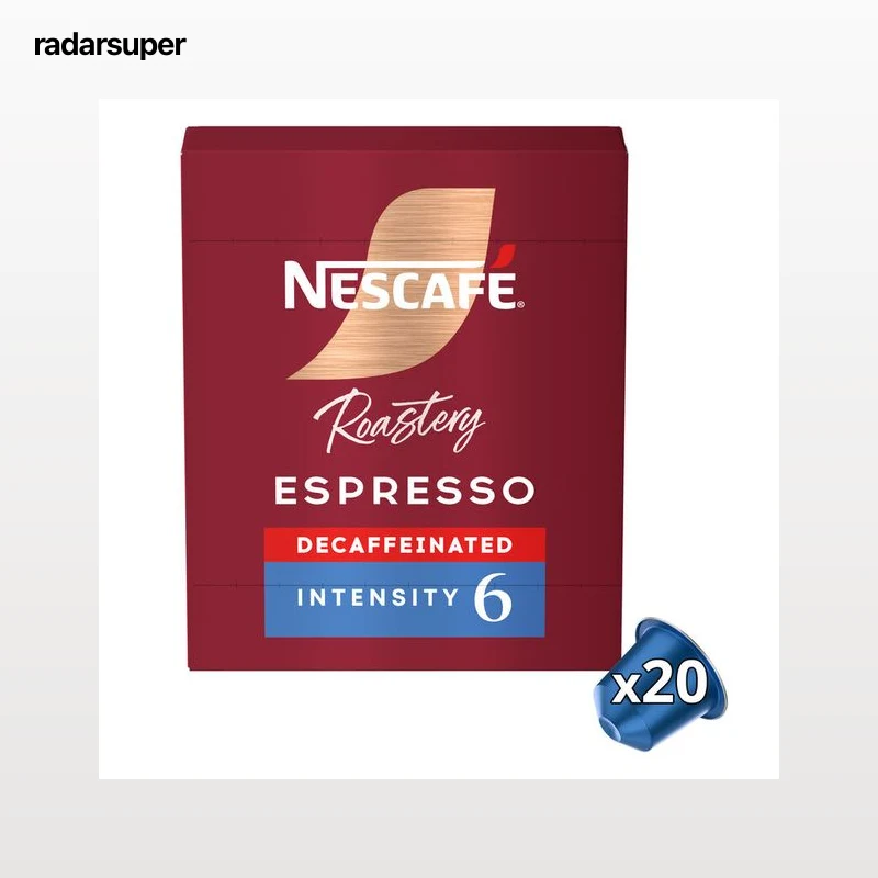 Cápsulas de café descafeinado light roast Int. 6 máquinas Nespresso Nescafé 20 cápsulas