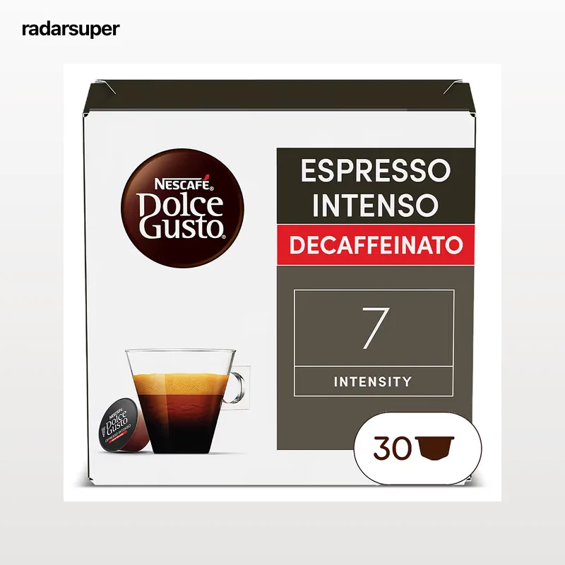 Cápsulas de café espresso intenso descafeinado red Dolce Gusto 30 unidades