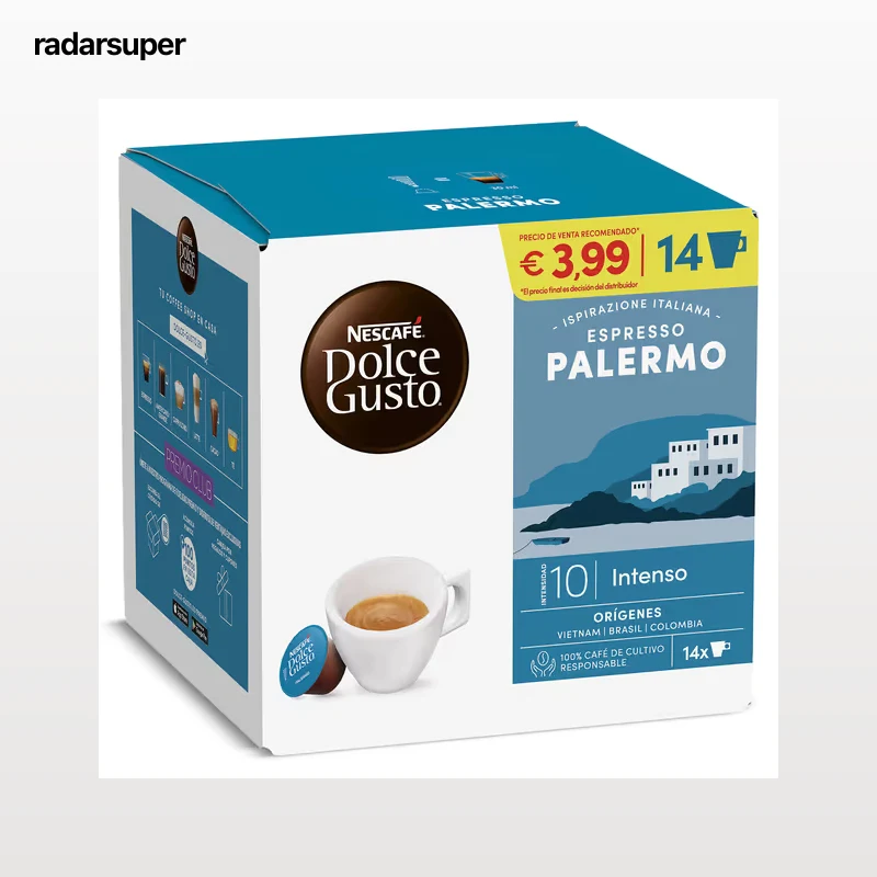 Cápsulas de café espresso Palermo Dolce Gusto 14 unidades