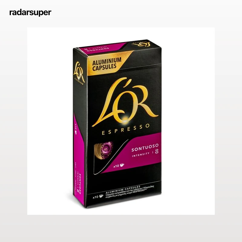 Cápsulas de café espresso sontuoso L'Or 10 unidades