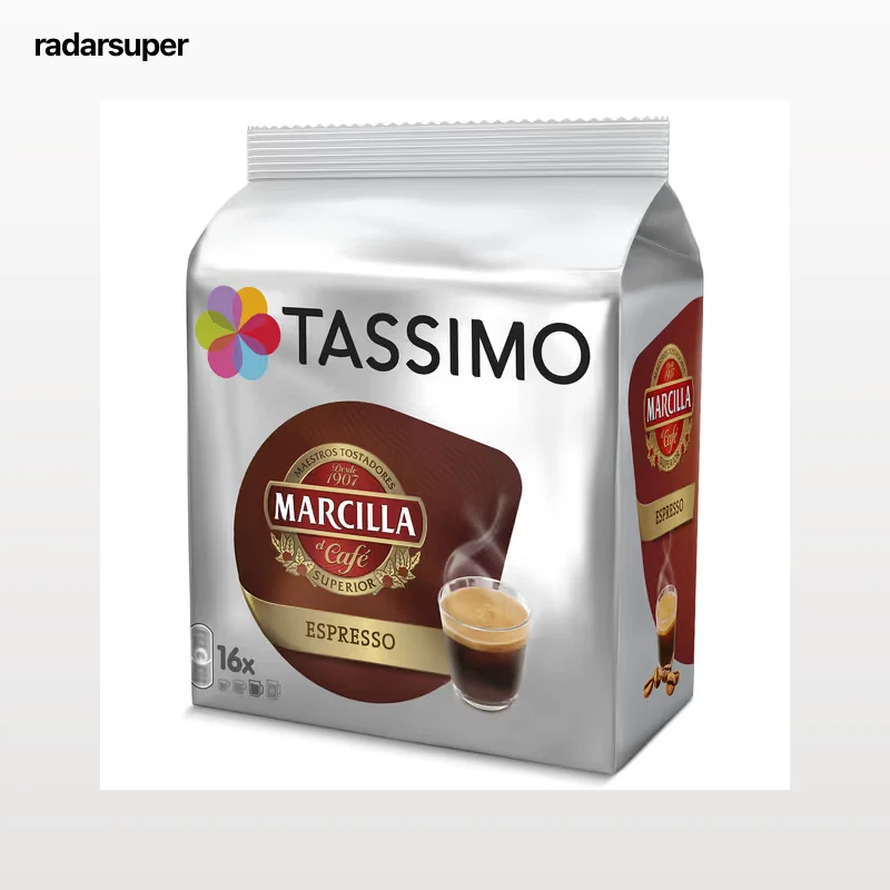 Cápsulas de café espresso Marcilla Tassimo 16 unidades