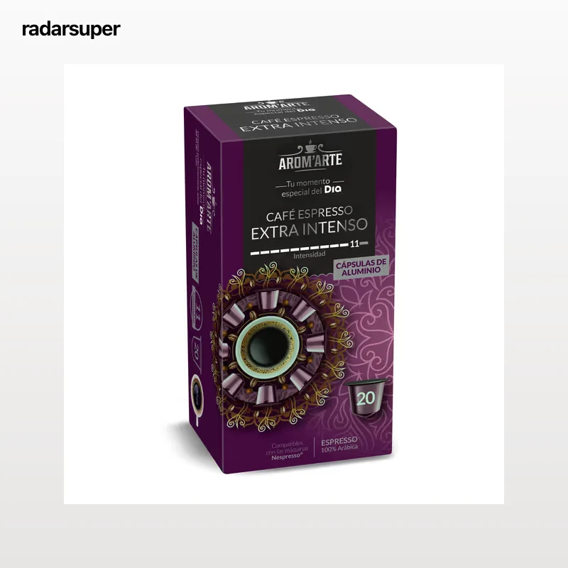 Cápsulas de café extra intenso Dia Arom'arte 20 unidades