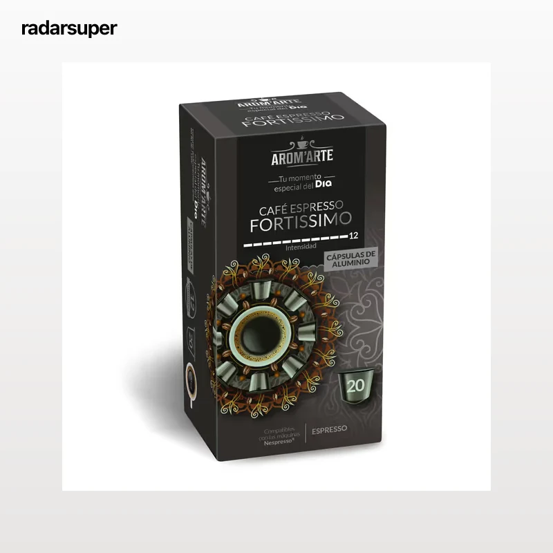 Cápsulas de café fortissimo Dia Arom'arte 20 unidades