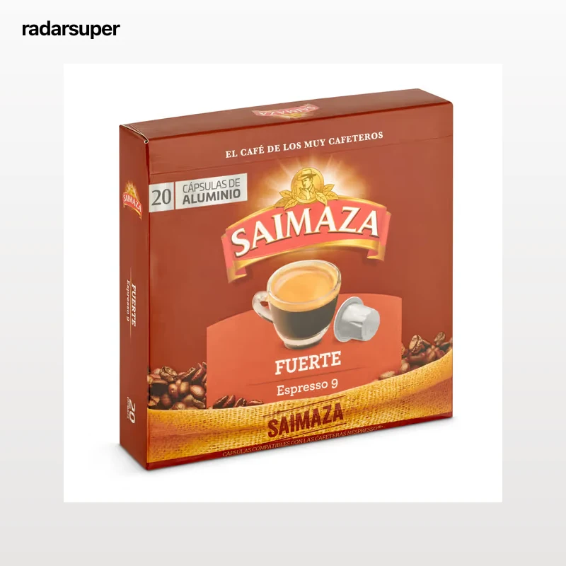 Cápsulas de café fuerte Saimaza 20 unidades