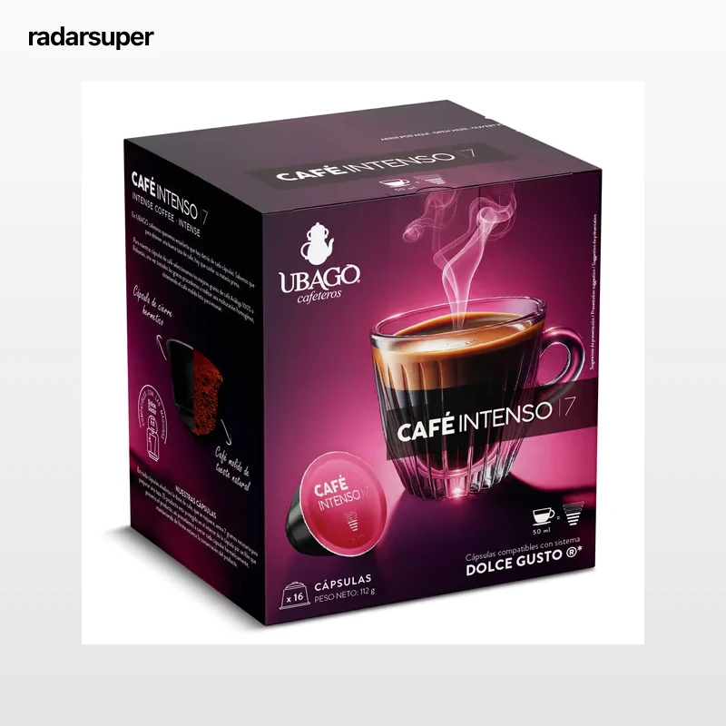 Cápsulas de café intenso Ubago 16 unidades