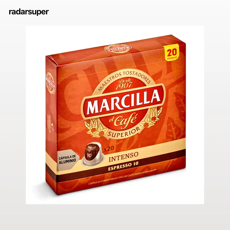 Cápsulas de café intenso Marcilla 20 unidades