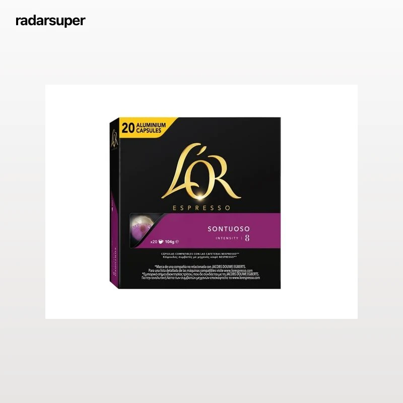 CÁPSULAS CAFÉ L'OR SONTUOSO COMPATÍVEL NESPRESSO 20 UN