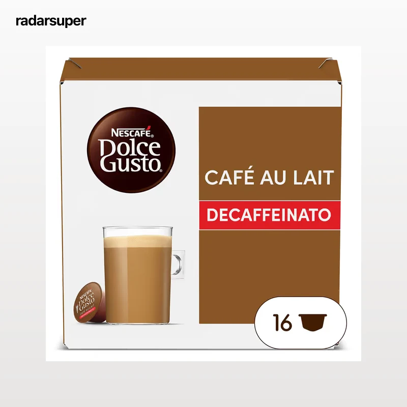 Cápsulas de café con leche descafeinado Dolce Gusto 16 unidades