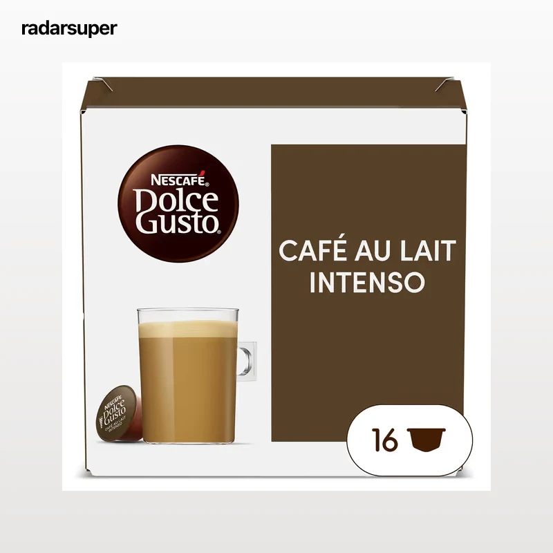 Cápsulas de café con leche intenso Dolce Gusto 16 unidades