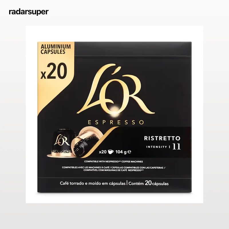Cápsulas de café ristretto L'Or 20 unidades