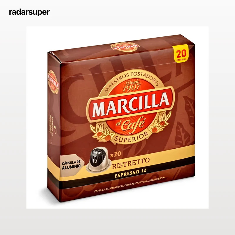Cápsulas de café ristretto Marcilla 20 unidades