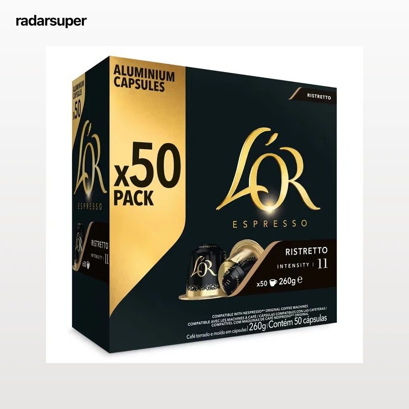 Cápsulas de café ristretto L'Or 50 unidades