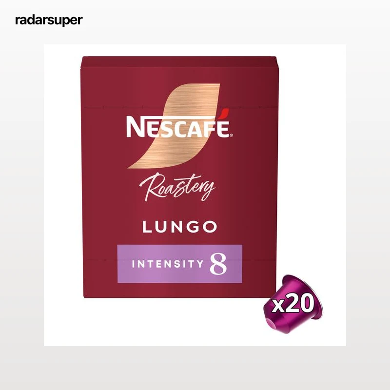 Cápsulas de café roastery lungo Int. 8 máquinas Nespresso Nescafé 20 cápsulas