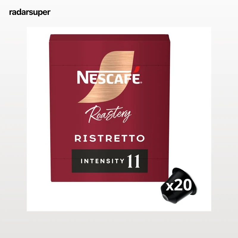 Cápsulas de café roastery ristretto Int, 11 Máquinas Nespresso Nescafé 20 cápsulas
