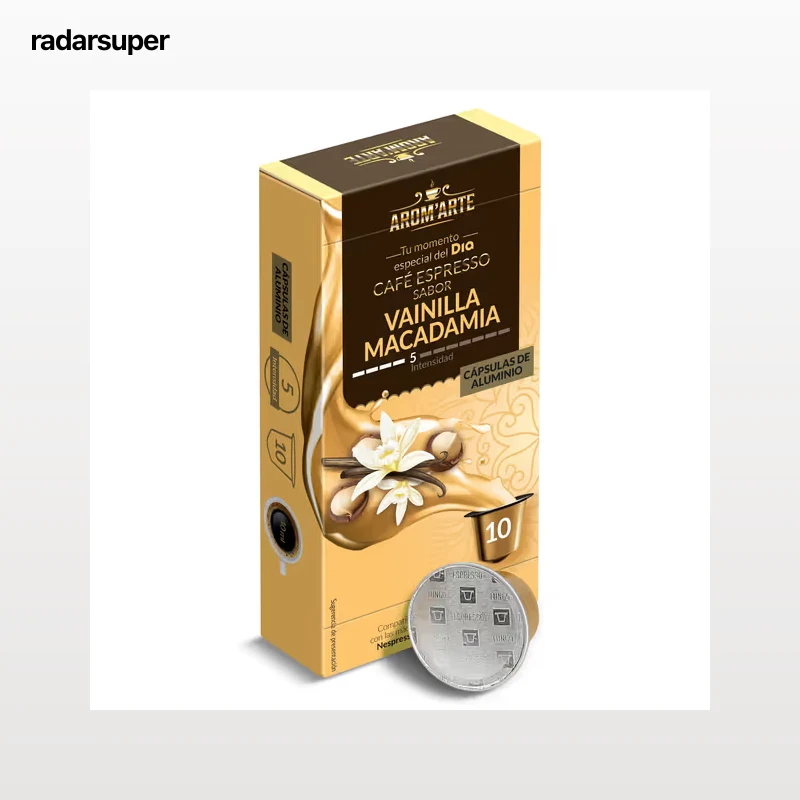 Cápsulas de café sabor vainilla & macadamia Dia Arom'arte 10 unidades