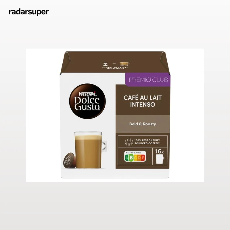CÁPSULAS DOLCE GUSTO CAFÉ AU LAIT INTENSO 16UN