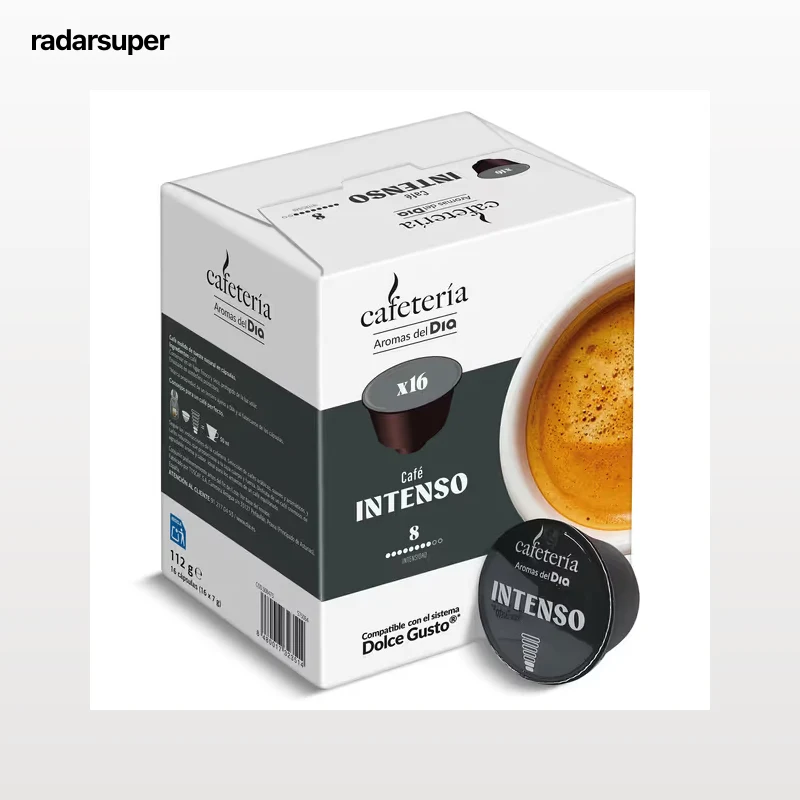 Cápsulas intenso espresso Dia Cafetería 16 unidades
