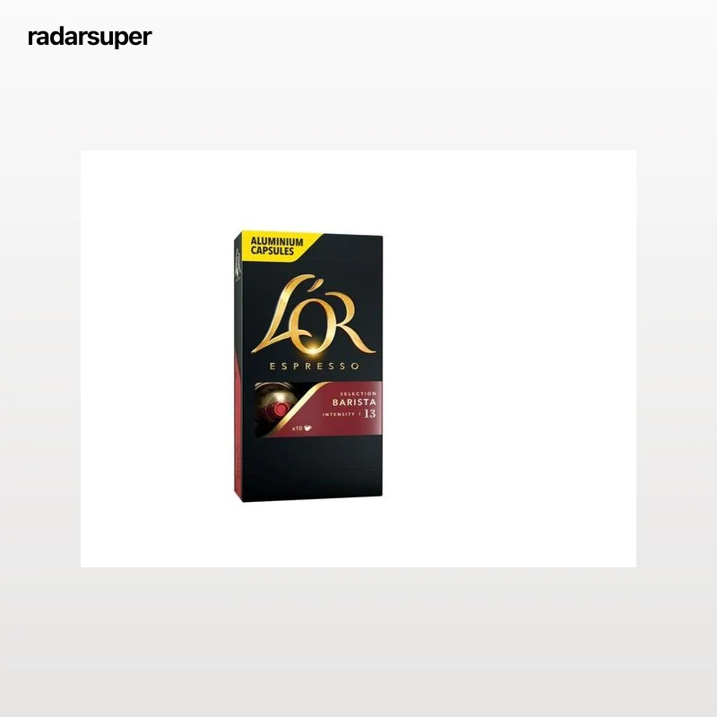 CÁPSULAS L'OR ESPRESSO COMPATÍVEL NESPRESSO CAFÉ BARISTA INTENSIDADE 13 10UN