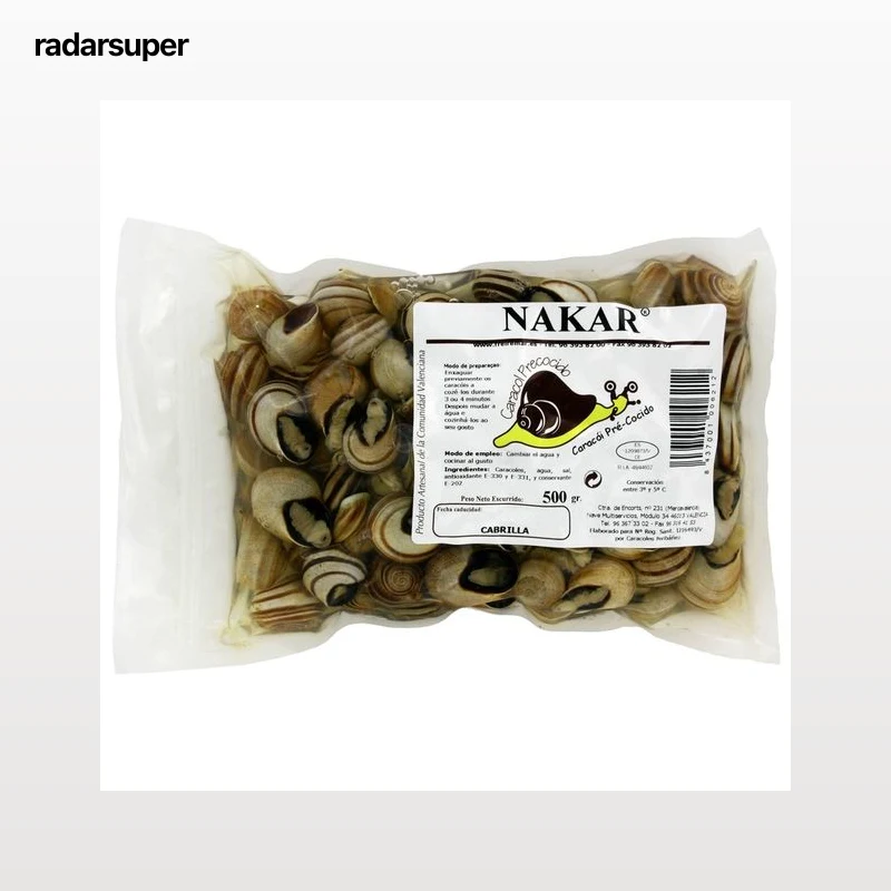 Caracoles cocidos pequeños 500 g.