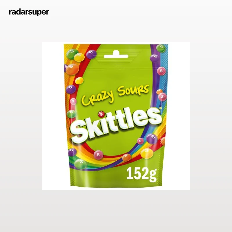 Caramelos blandos creazy sour Skittles doy pack  152 g.