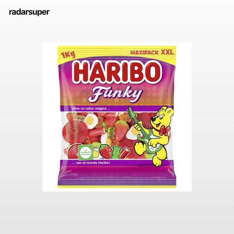 Caramelos de goma Funky Mix Haribo 1 kg.
