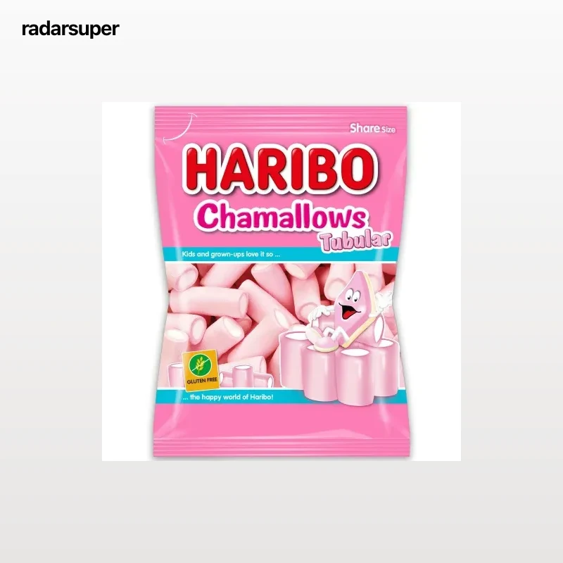 Caramelos de goma Haribo Chamallows Tubular sin gluten 250 g.
