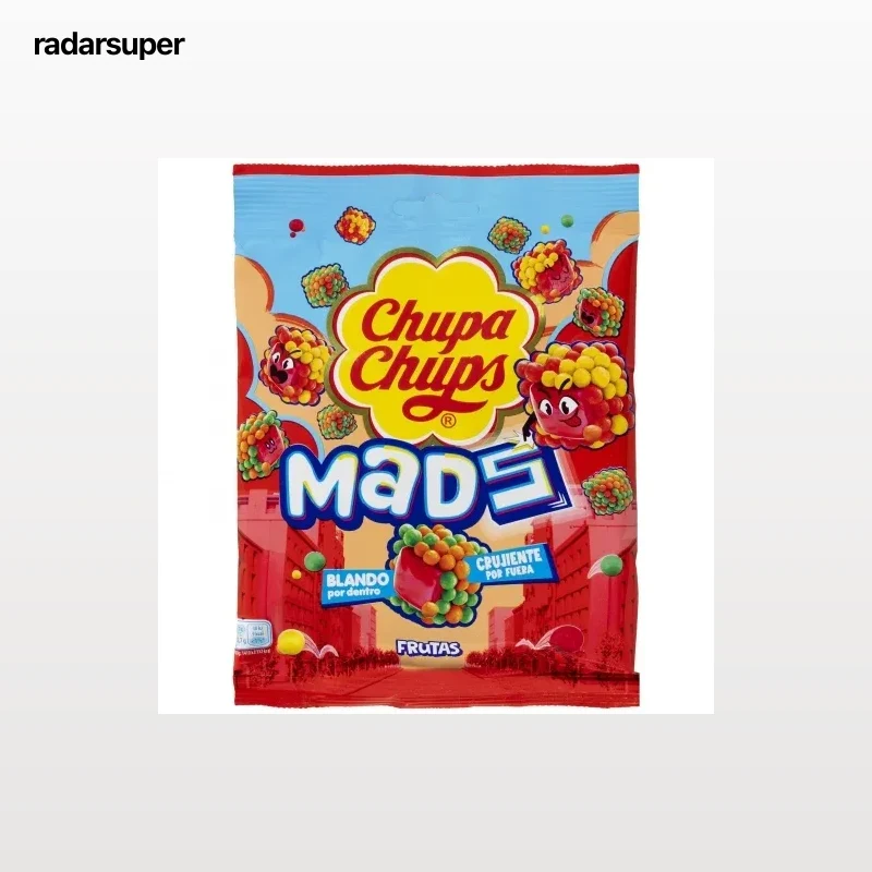 Caramelos de goma sabor frutas Chupa Chups Mads Fruits 115 g.