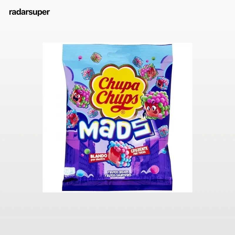 Caramelos de goma sabor frutos rojos Chupa Chups Mads Berries 115 g.