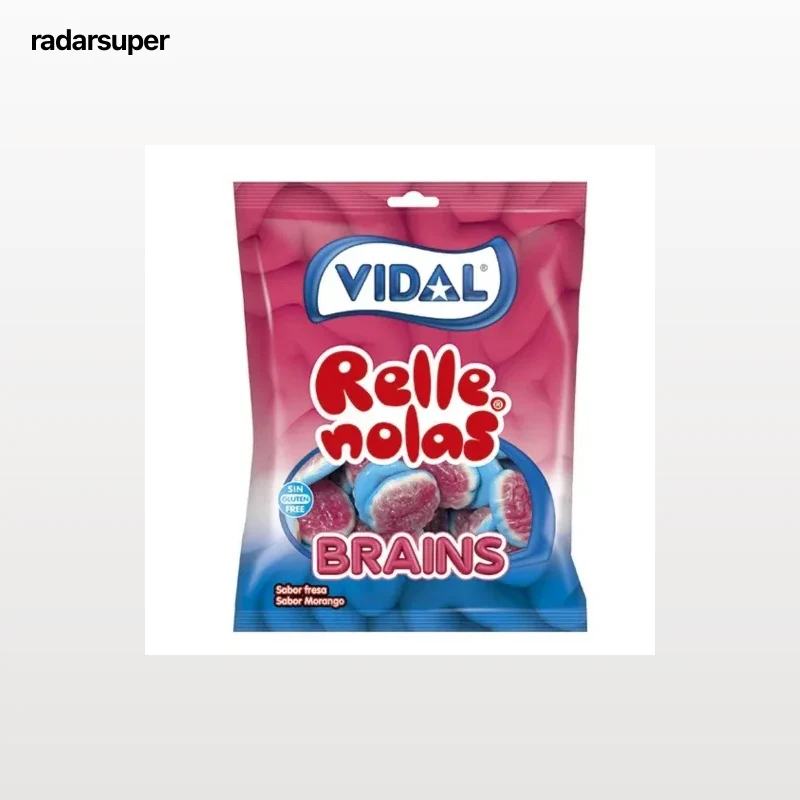 Caramelos de goma sesos Rellenolas Vidal sin gluten 90 g.