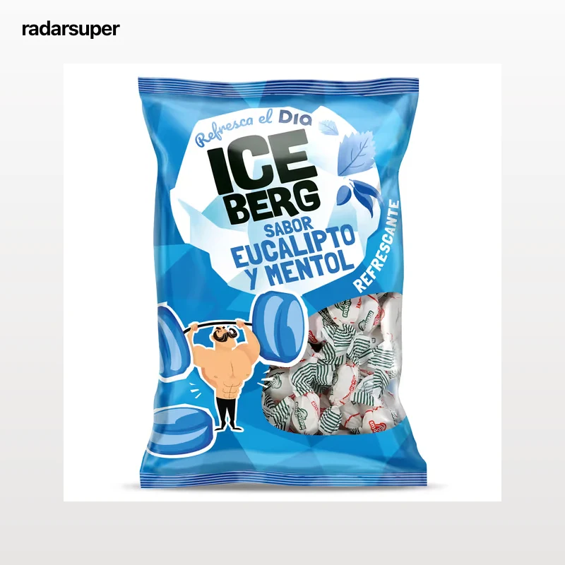 Caramelos de eucalipto y menta Iceberg de Dia 300 g